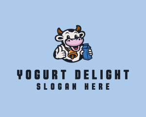 Yogurt - Cow Milk Dairy logo design