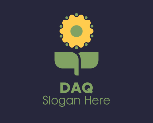 Sunflower Plant Gardening  Logo