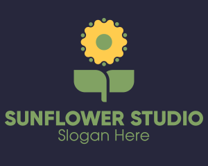 Sunflower - Sunflower Plant Gardening logo design