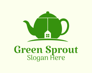 Green Teapot House logo design