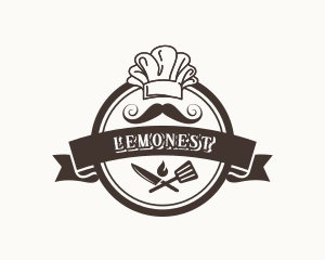 Chef Moustache Restaurant Logo