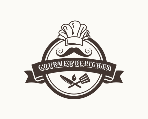 Chef Moustache Restaurant logo design