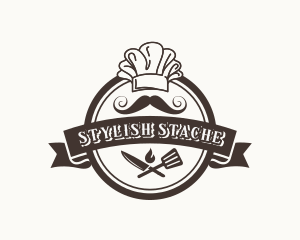 Moustache - Chef Moustache Restaurant logo design