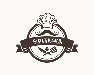 Cook - Chef Moustache Restaurant logo design