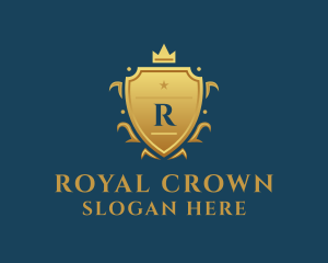 Royal Crown Shield logo design