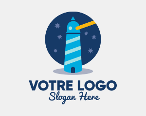 Astronomy - Astronomy Lighthouse Observatory Tower logo design