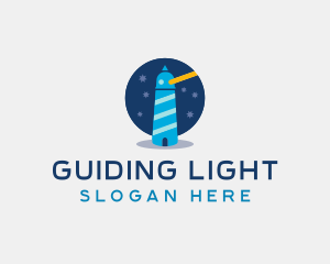 Astronomy Lighthouse Observatory Tower logo design