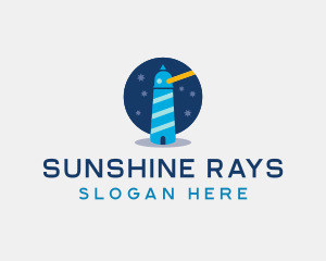 Astronomy Lighthouse Observatory Tower logo design