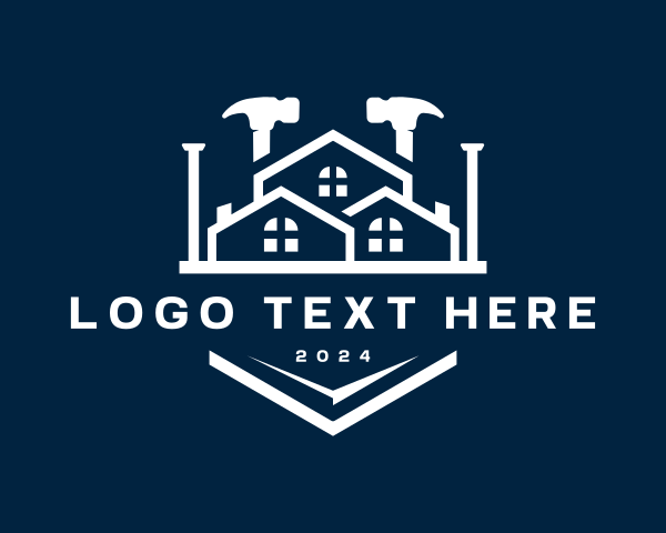 Carpentry - Construction Hammer Repair logo design