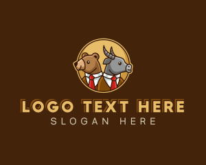 Suit - Bear Bull Trading logo design