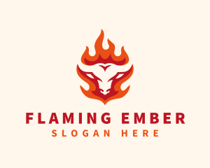 Burning - Burning Cow Cuisine logo design