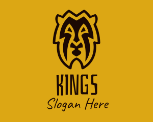 Tribal Lion Head logo design