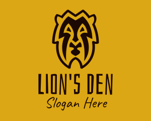 Tribal Lion Head logo design