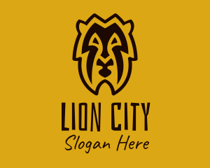 Tribal Lion Head logo design