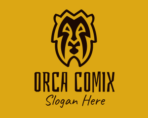 Tiger - Tribal Lion Head logo design