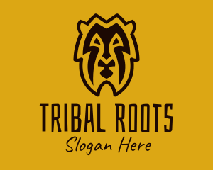 Tribal - Tribal Lion Head logo design