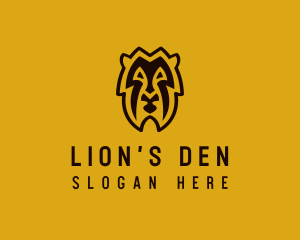 Tribal Lion Head logo design