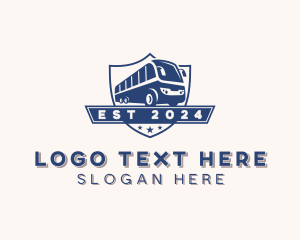 Tour - Travel Bus Shield logo design