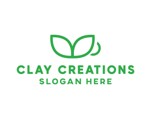 Green Plant Cup logo design