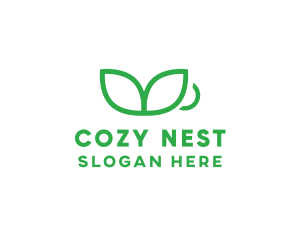 Green Plant Cup logo design