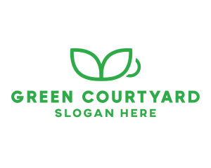 Green Plant Cup logo design