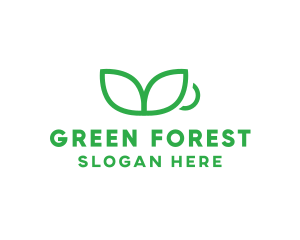 Green Plant Cup logo design