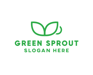 Green Plant Cup logo design