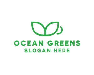 Green Plant Cup logo design