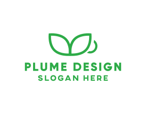 Green Plant Cup logo design