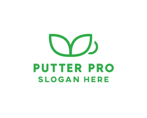 Green Plant Cup logo design