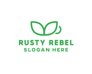 Green Plant Cup logo design