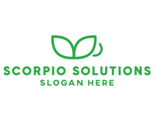 Green Plant Cup logo design