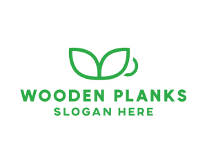 Green Plant Cup logo design