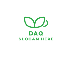 Organic - Green Plant Cup logo design