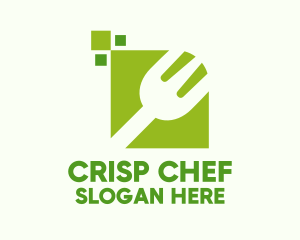 Green Fork Restaurant logo design