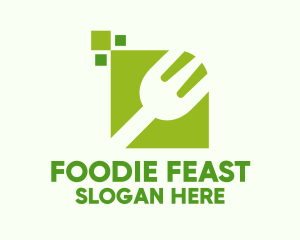 Green Fork Restaurant logo design