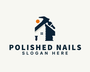 Hammer Nail House Renovation logo design