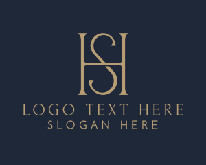 Attorney - Investor Consultant Company Letter HS logo design