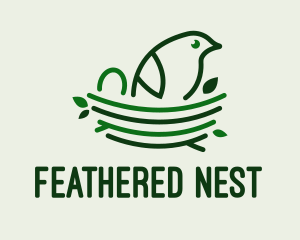 Baby Bird Nest  logo design