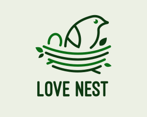 Baby Bird Nest  logo design