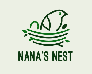 Baby Bird Nest  logo design