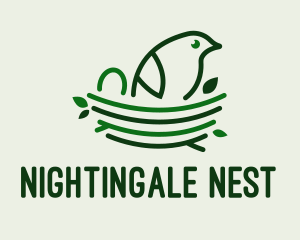 Baby Bird Nest  logo design