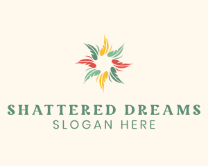 Colorful Feather Pattern logo design