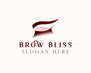 Pretty Beauty Eyebrow logo design