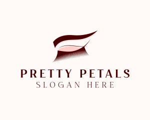 Pretty Beauty Eyebrow logo design