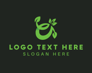 Organic Products - Herbal Plant Letter A logo design