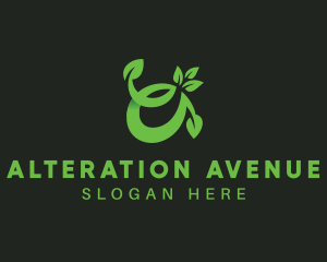 Herbal Plant Letter A  logo design