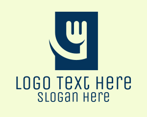 Utensil - Blue Fork Restaurant logo design