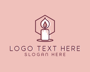 Home Decor - Wax Candle Decoration logo design