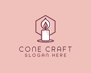 Wax Candle Decoration logo design